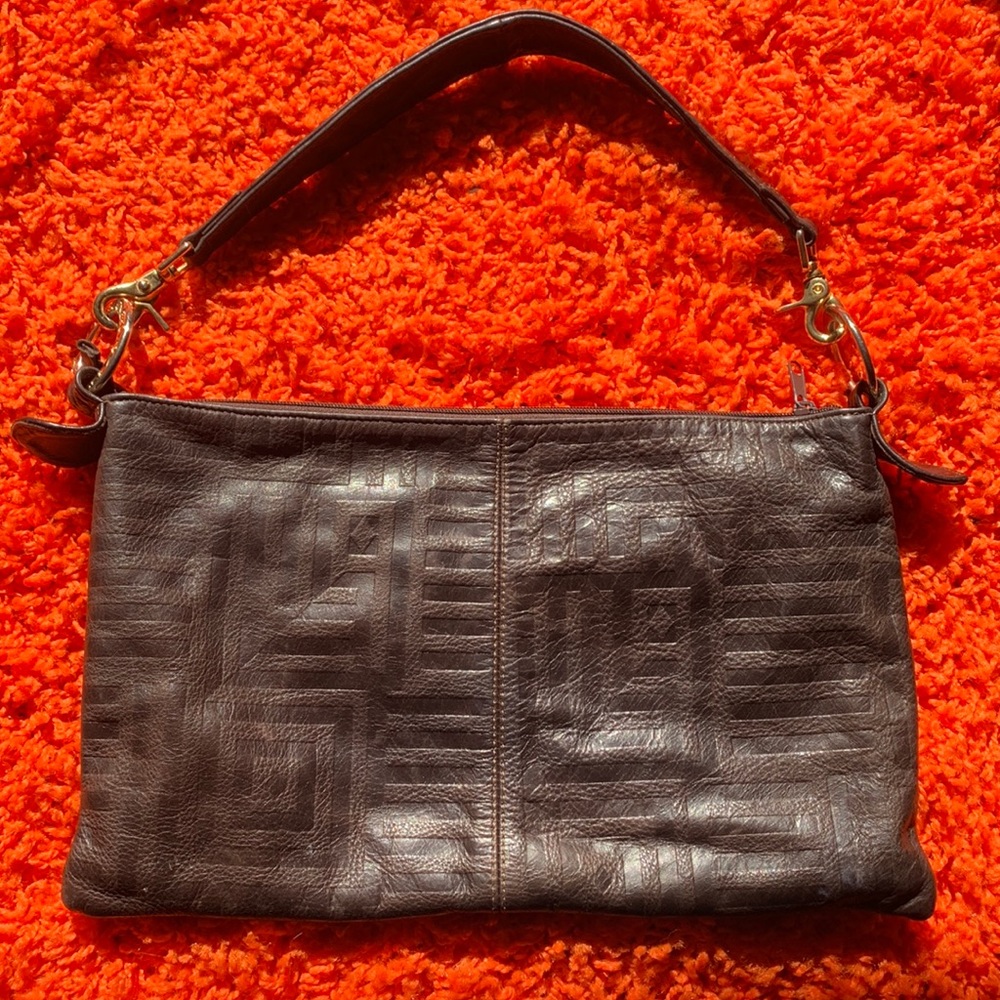 Embossed Black Andre Oliver Purse
